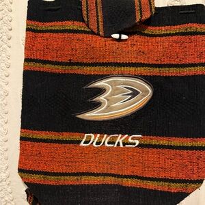 Anaheim Ducks Striped Knit Bag